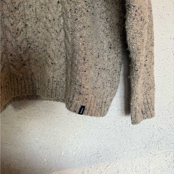 Men's Finisterre Westray Heavy Wool Cable Knit Sweater - Picture 2 of 5